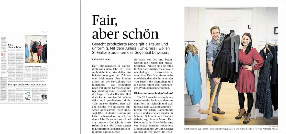 Fair, aber schön - Tagblatt April 2014